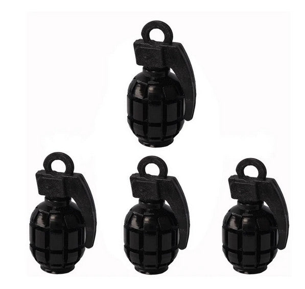 4-piece car tire valve cover rod air dust cover dustproof white and black crown for Audi