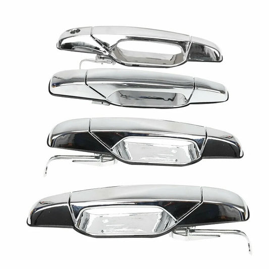 Chrome Door Handles for Chevy Rear Right Driver Side Passenger Side Exterior