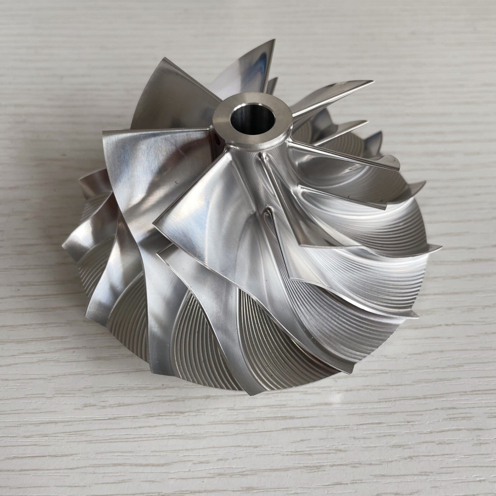 HX60 3531538 76.00/109.00 mm 7+7 Blade Performance Turbine Blank Compressor Wheel