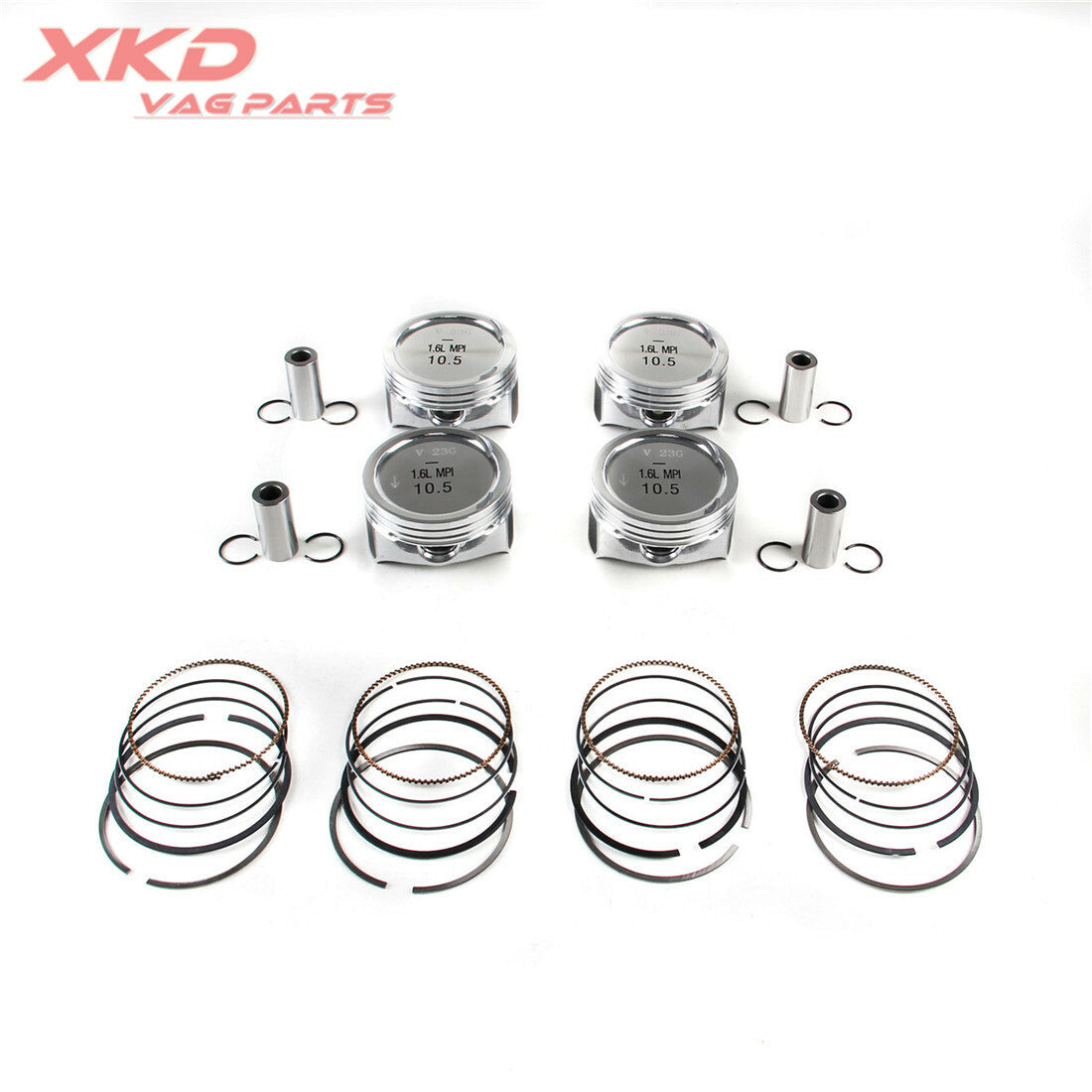 1.6L engine piston and ring assembly kit for Volkswagen for Golf , for Jetta , Polo, CWVA, CWVB