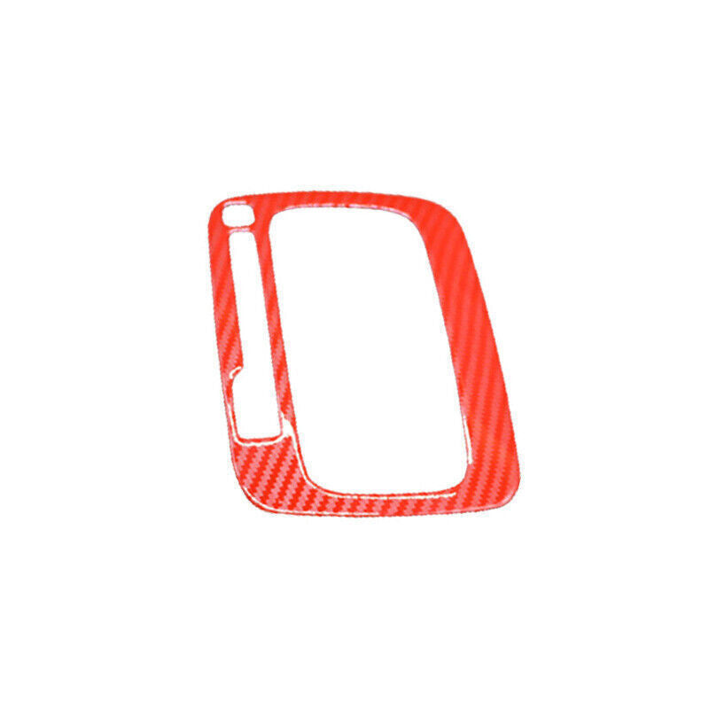Console Gear Shift Frame Decor Cover Trim for Kia K3 2014-2016 Red Carbon Fiber