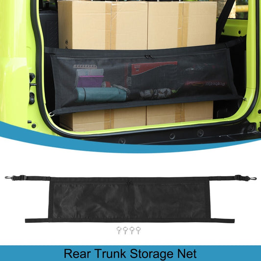 Rear Trunk Cargo Net Luggage Storage Bag Organizer for Suzuki for Jimny 2019-2023
