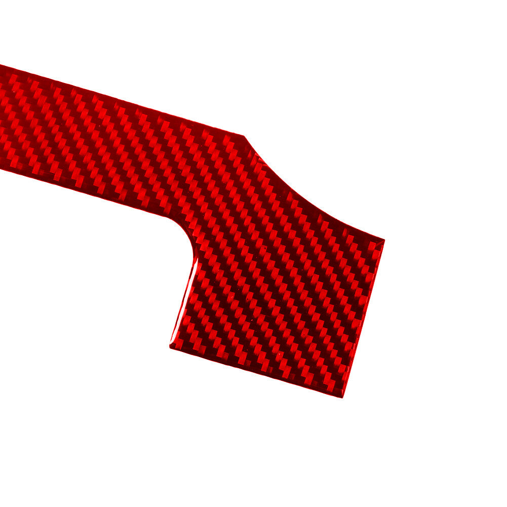 Red Carbon Fiber Steering Wheel Side Decorative Cover for Ford for Mustang 2005-2009