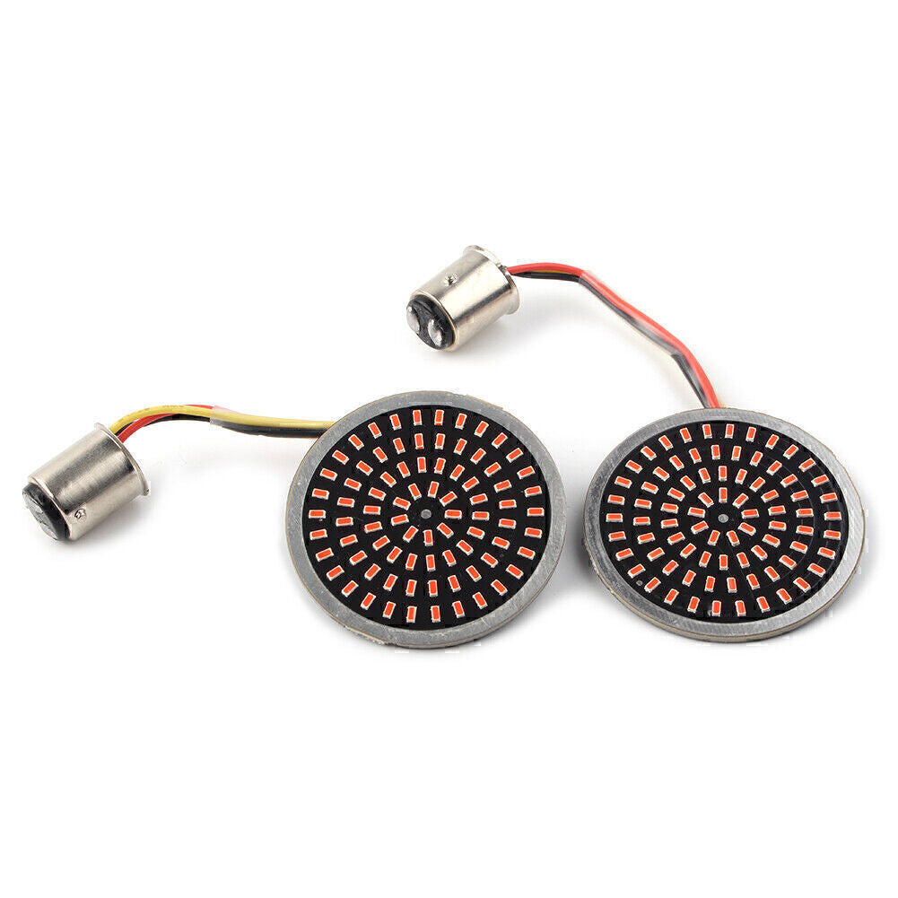 2X Red LED 1157 Rear Turn Signal Light Blinker Road King for Harley Touring Dyna