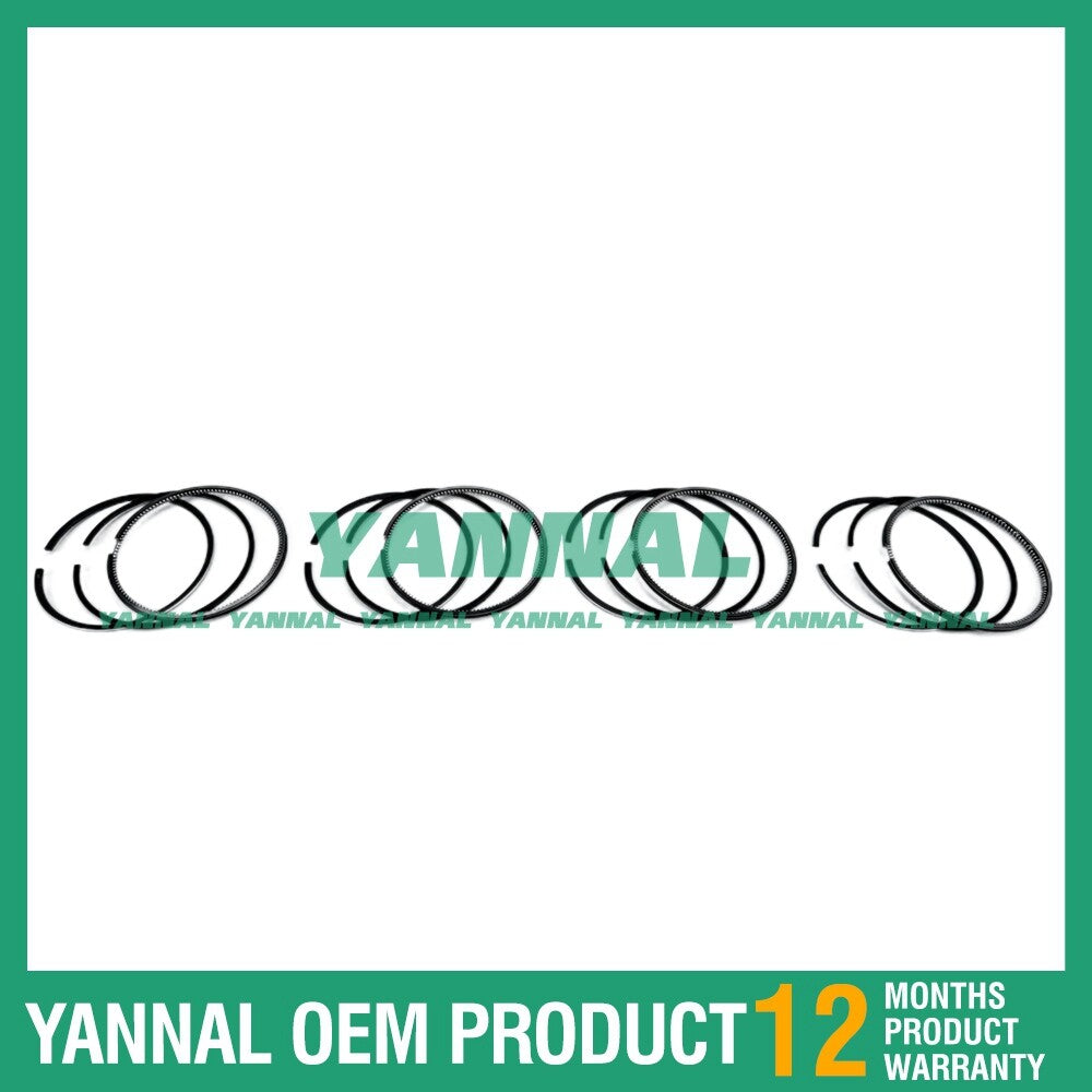 4 new C2.2 Piston Ring Kits STD 84 mm for Caterpillar Excavator Engines
