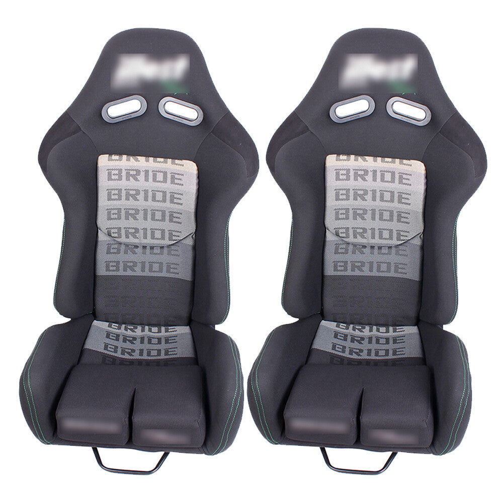 New BRIDE Small Size Seats Low Max JDM Racing Seats+FRP Backrest+Slider Rail X2