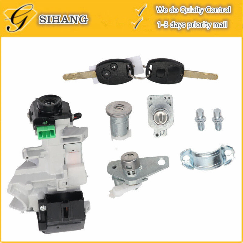 Switch Door Lock Cylinder Immobilizer 2B Keys Fit for Honda for Civic 06-11 Ignition