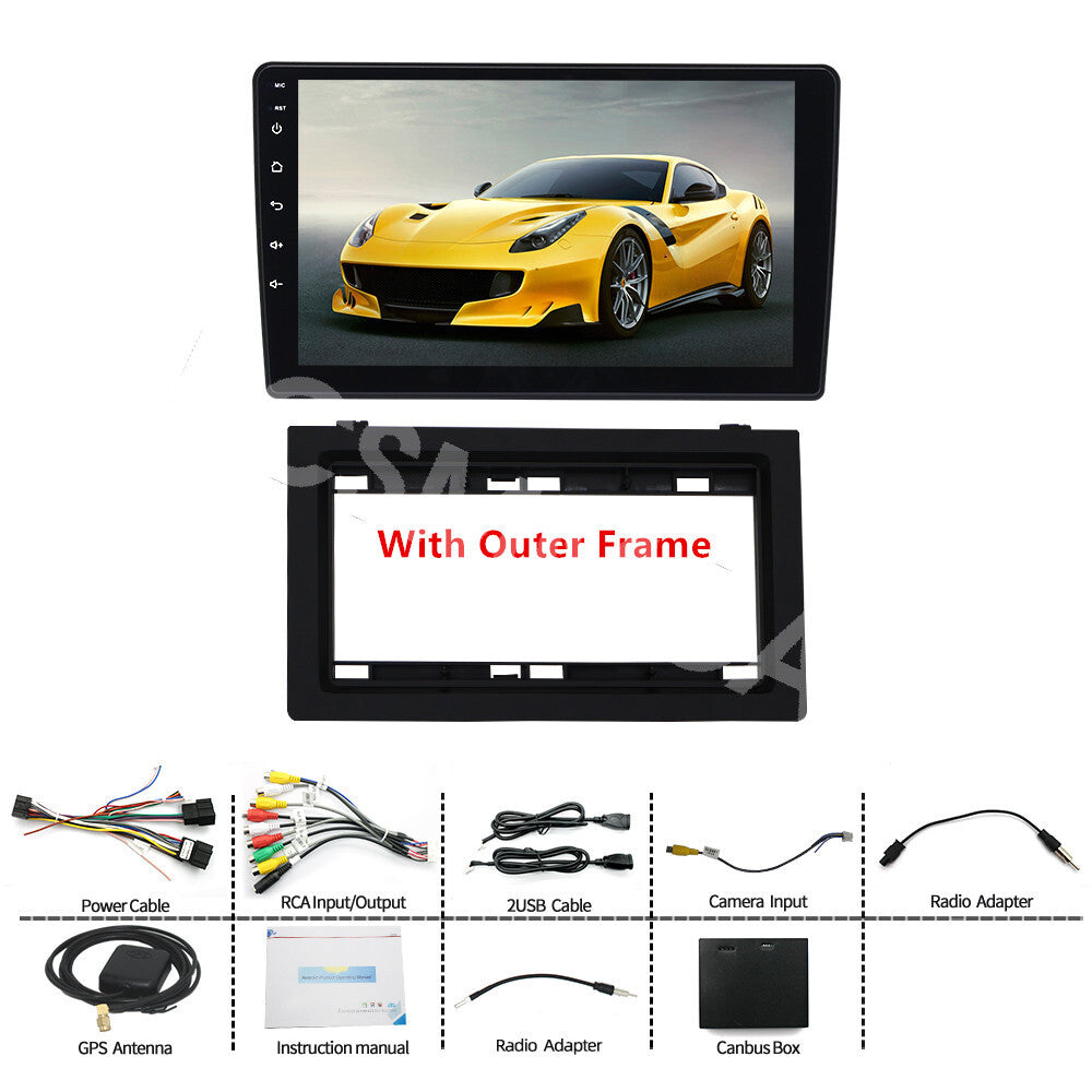 Car Video Player Touch Screen GPS BT Head Unit Fit for SAAB 9-3 93 2007-2011