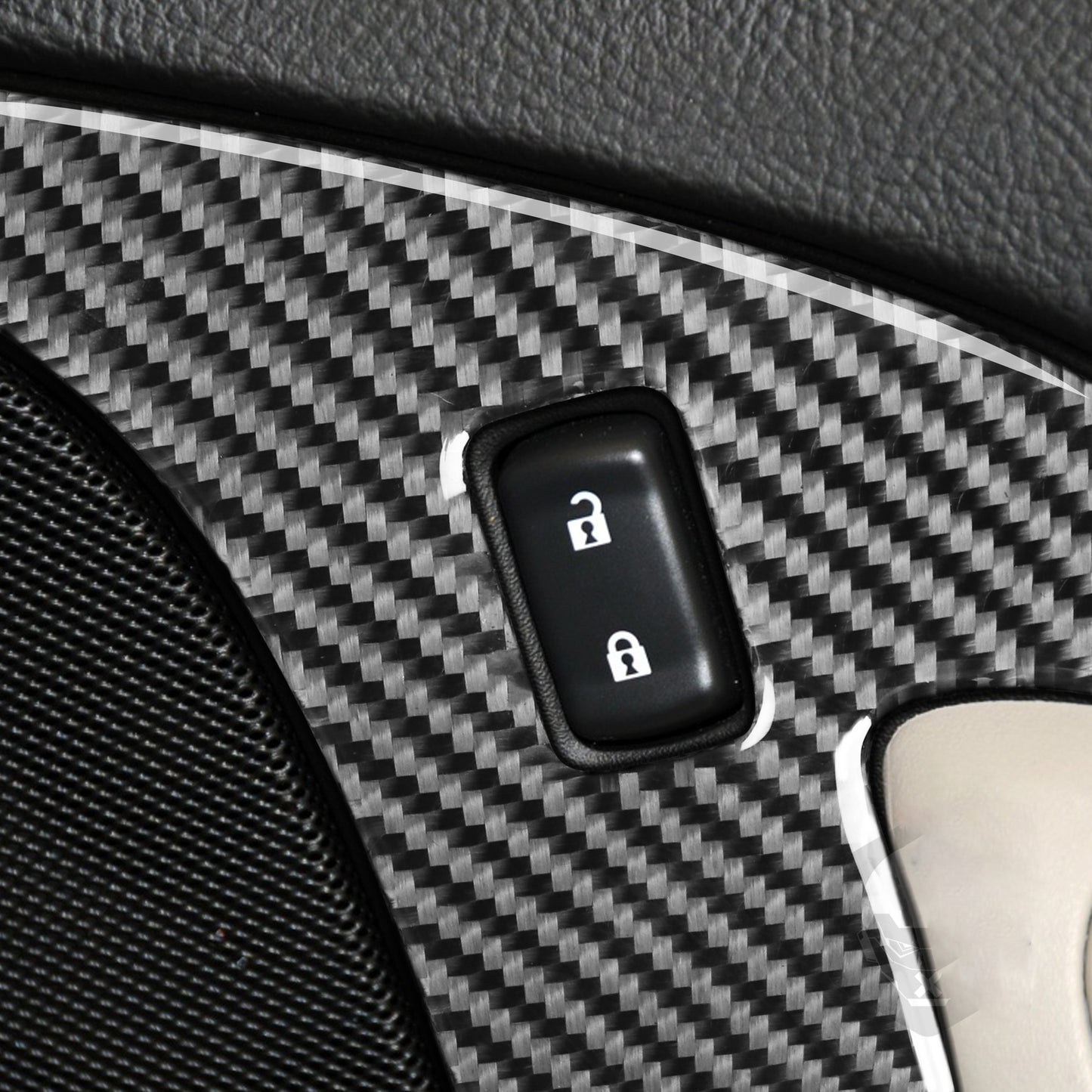 3Pcs for Chevrolet for Corvette C6 2005-2007 Carbon Fiber Locker Panel Cover Trim