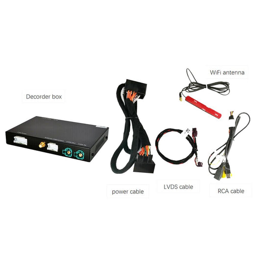 Wireless CarPlay decoder box for Apple, Android, for BMW car interface NBT system
