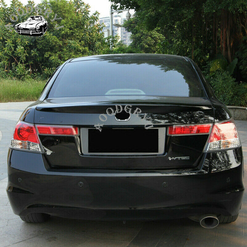Glossy Black Rear Trunk Spoiler Wing Cover for Honda Accord 4DR Sedan 2008-2012
