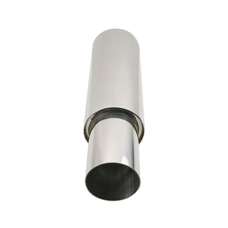 2 Inlet 3.5 Outlet Great Sound Exhaust Muffler Tips 4.5 Body Resonator