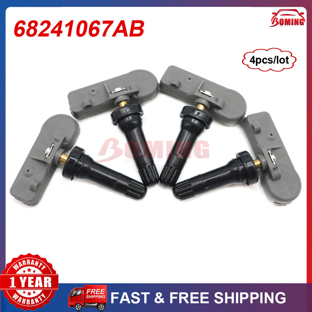 The new 68241067AB TPMS tire pressure sensor is suitable for Jeep Grand Cherokee and for Dodge Durango.