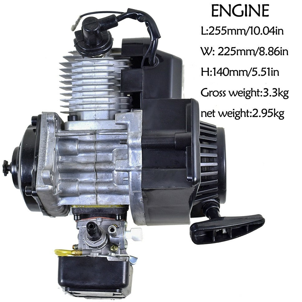 50CC 49CC 2 STROKE ENGINE MOTOR PULL START POCKET BIKE for MINI DIRT ATV QUAD BUGGY