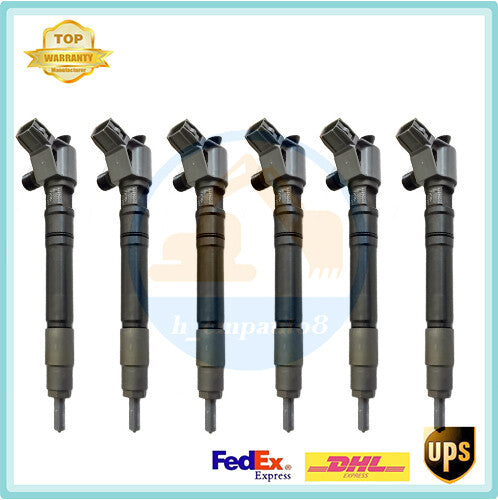 6x Common Rail Fuel Injector 295700-0550 23670-0E010 for Hilux REVO 1GD-FTV 2.8L