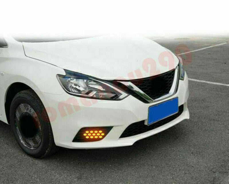 DRL LED Daytime Running Driving Lamps Fog Light 2pcs for Nissan Sentra 2016-2019