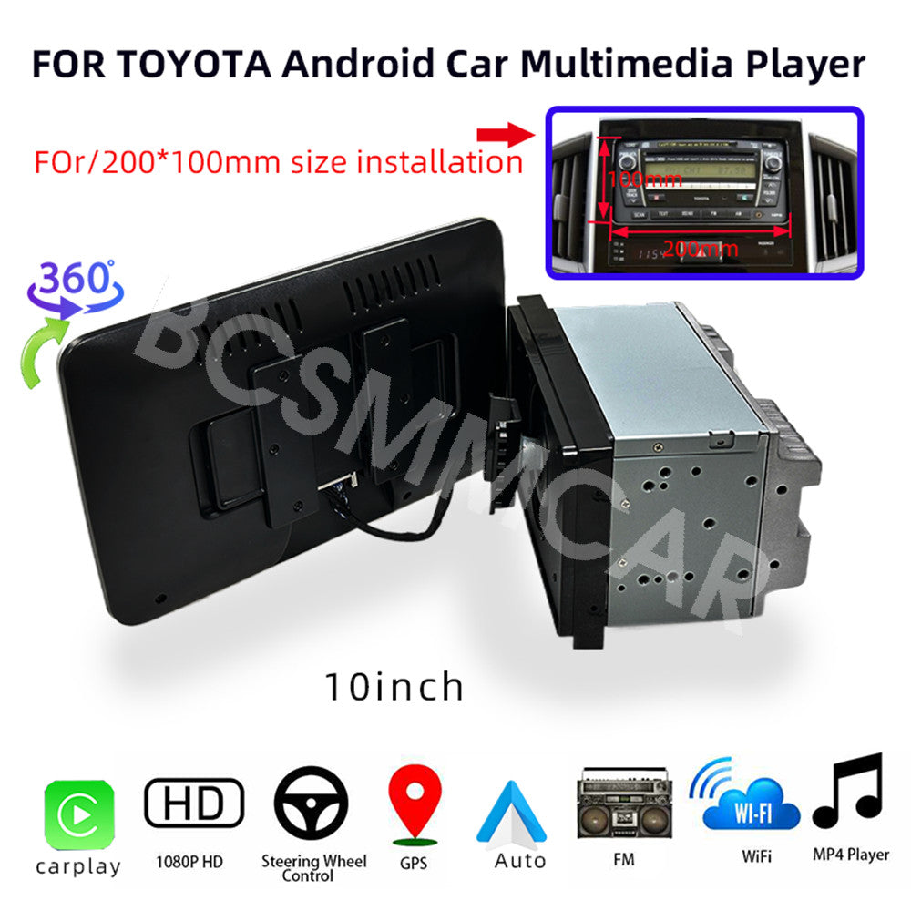 10in Touch Screen Car Radio Stereo GPS Navi Wifi FM Player Fit for Toyota Haice