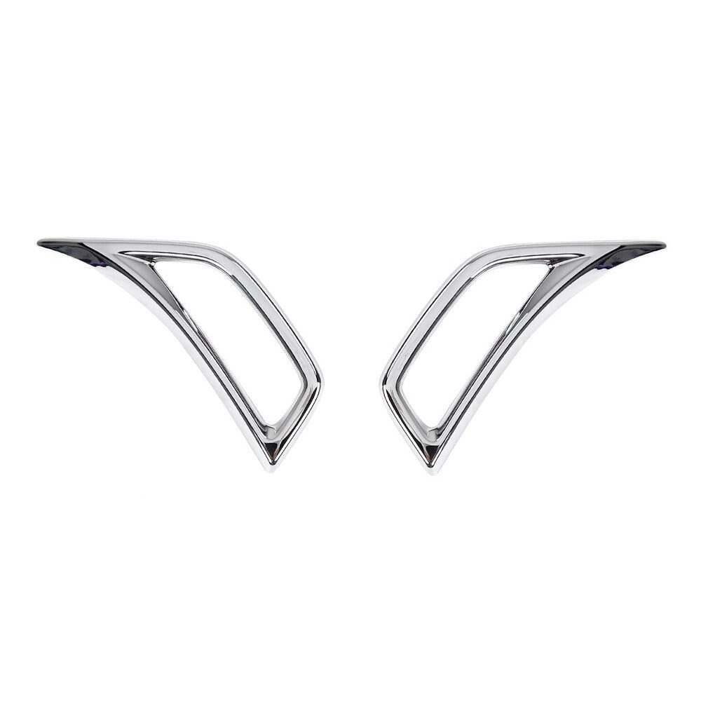 Silver Car Fender Air Vent Outlet Cover Trim for Jeep for Wrangler JL JT 2018-2023