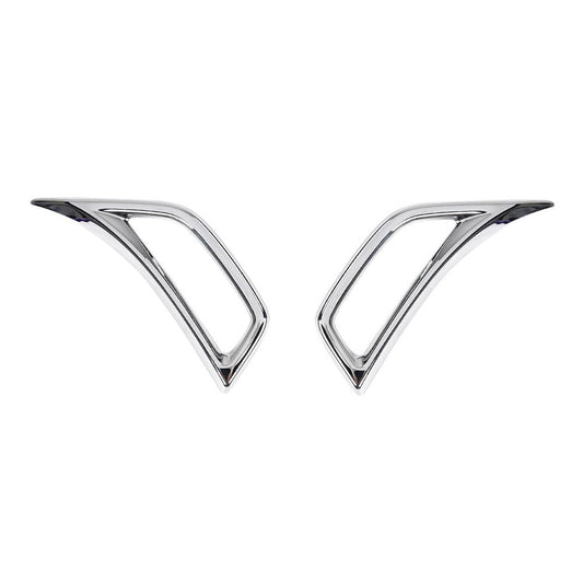 Silver Car Fender Air Vent Outlet Cover Trim for Jeep for Wrangler JL JT 2018-2023