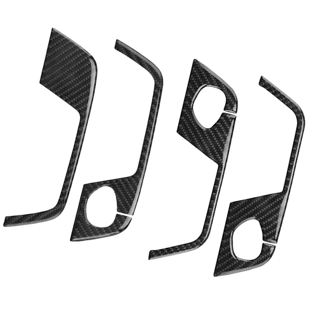 Carbon fiber car door interior trim panel for Audi A4 S4 2005-2008