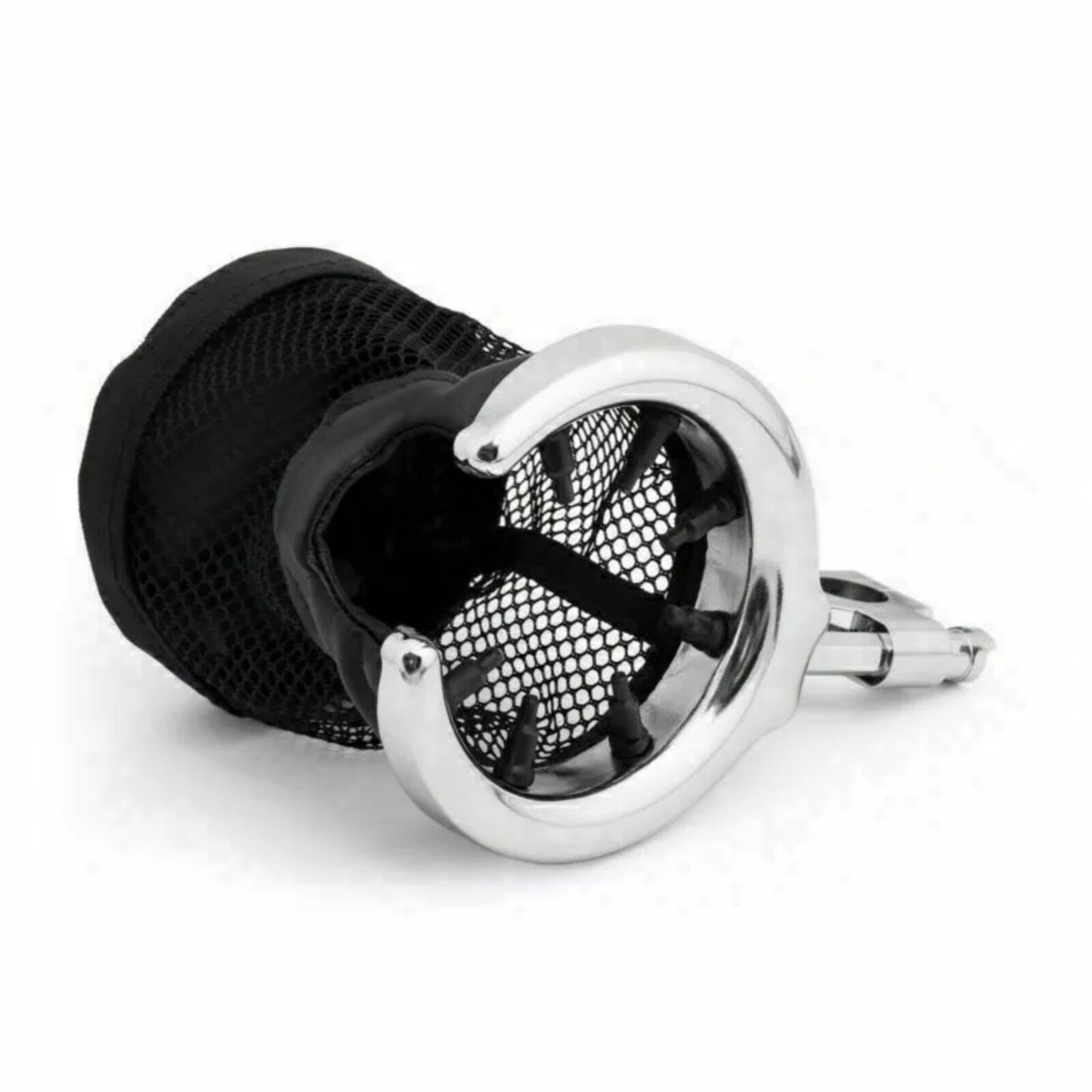 Motorcycle Handlebar Cup Holder Metal Drink w/ Mesh Basket For Universal for Harley