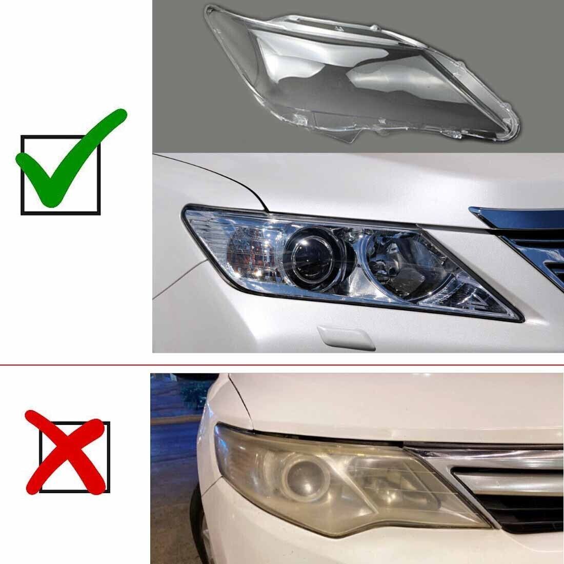 Transparent right side headlight lens cover for Toyota for Camry 2012-2014 models.