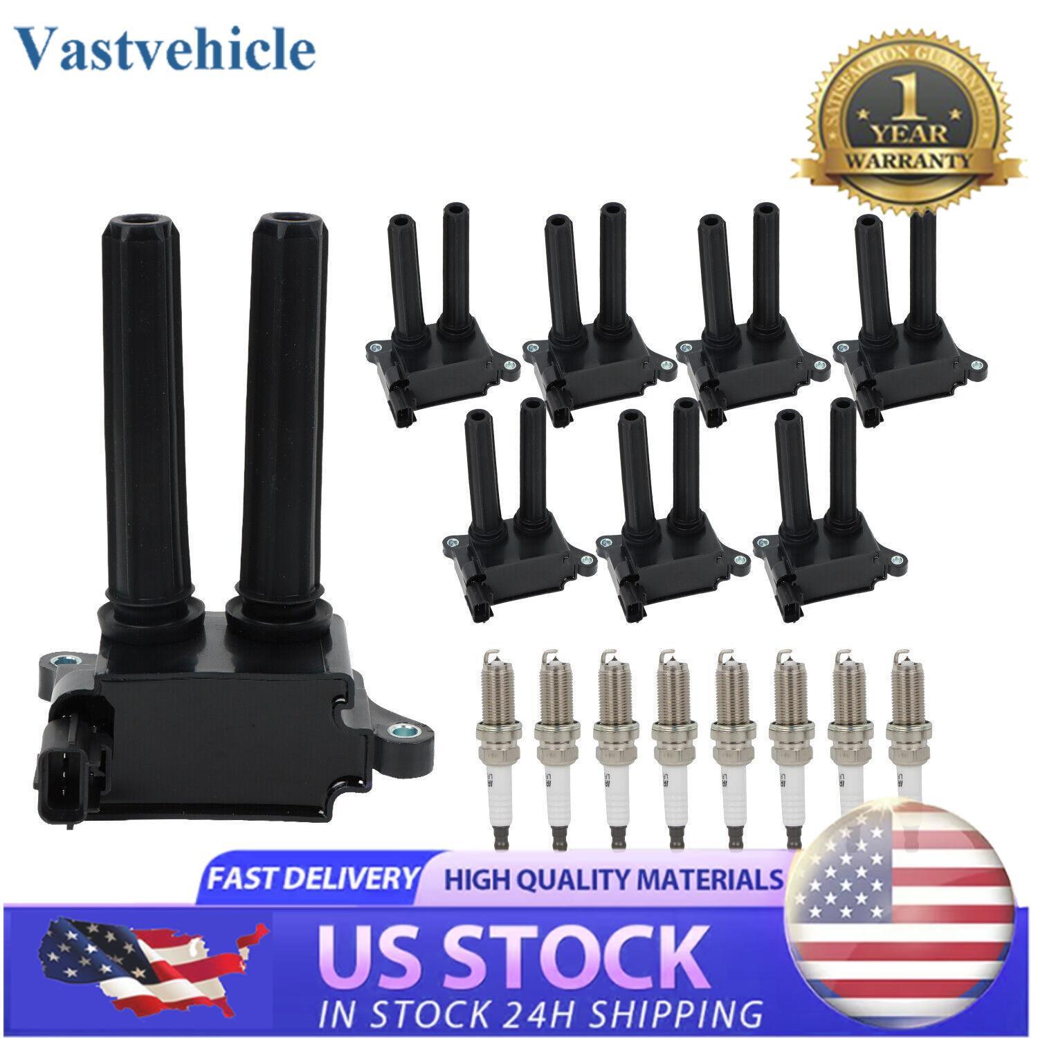 UF504 8X Ignition Coils + Iridium Spark Plugs for Dodge Durango Charger for RAM V8