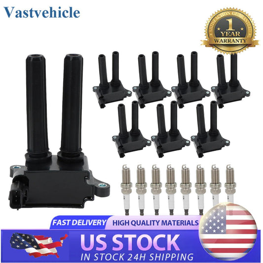 UF504 8X Ignition Coils + Iridium Spark Plugs for Dodge Durango Charger for RAM V8