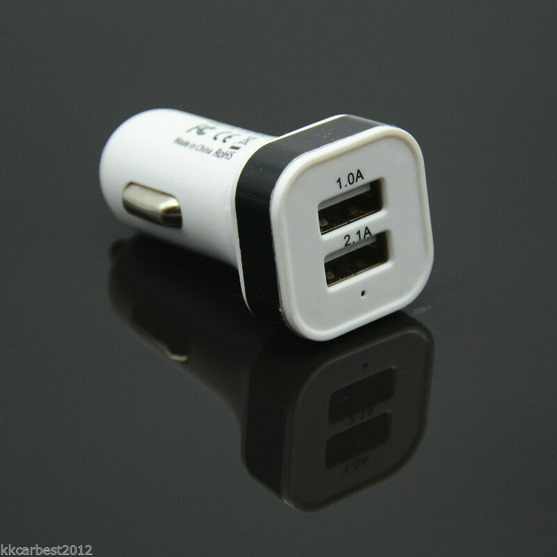 Car for Smart Phone Power Charger Dual USB Vehicle Port Adapter Cigarette Lighter