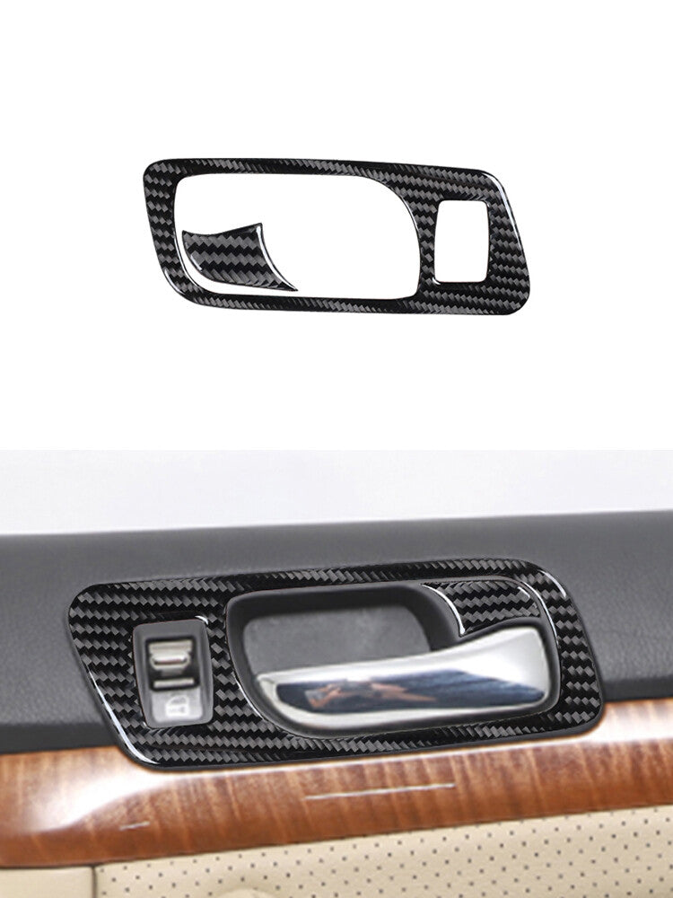 Passenger Inner Door Handle Panel Trim Carbon Fiber for Acura TSX 2003-2008