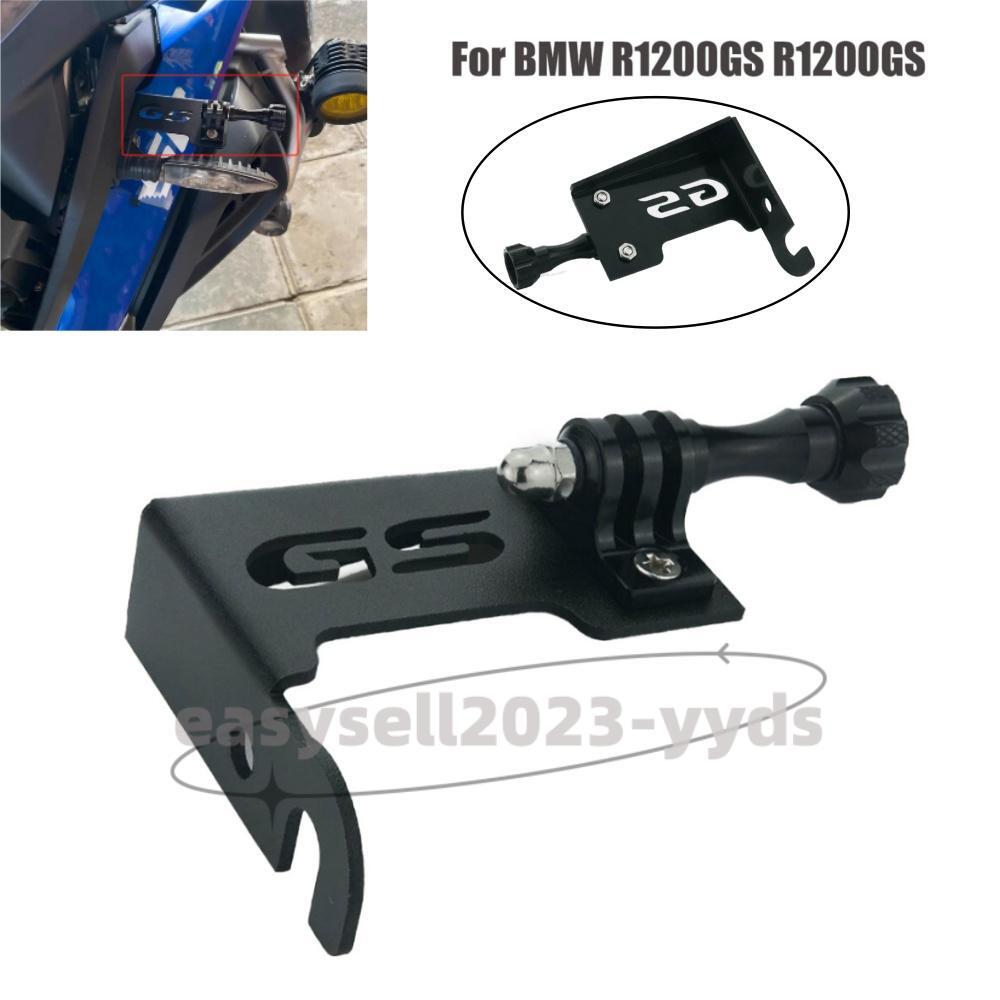 Black Motorcycle Camera stand bracket Mount for BMW R1200GS 18-20 LC 13-20 ADV