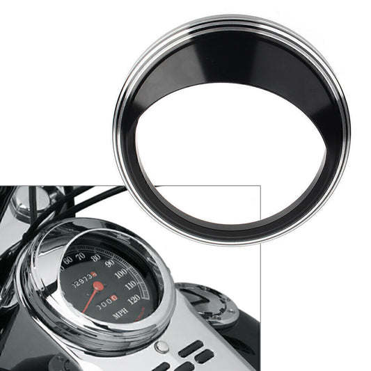 5 Speedometer Gauge Bezel Cover Trim Ring Visor for Harley Road Glide Custom