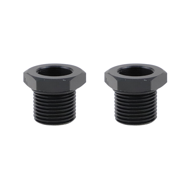 2-Pack Black 5/8-24 to 3/4-16 Automotive Threaded Oil Filter Adapters