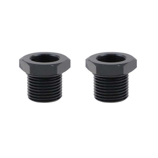 2-Pack Black 5/8-24 to 3/4-16 Automotive Threaded Oil Filter Adapters