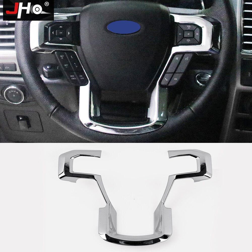 for Ford F150 2017-2020 Silver Inner Steering Wheel Moulding Cover Trim