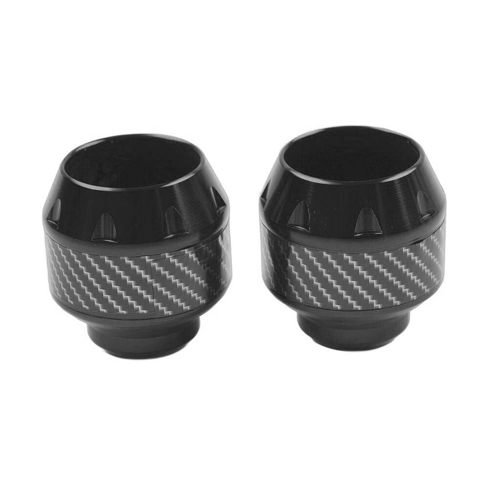 2x Motorcycle Front Fork Frame Sliders Crash Protection Engine Collision Black