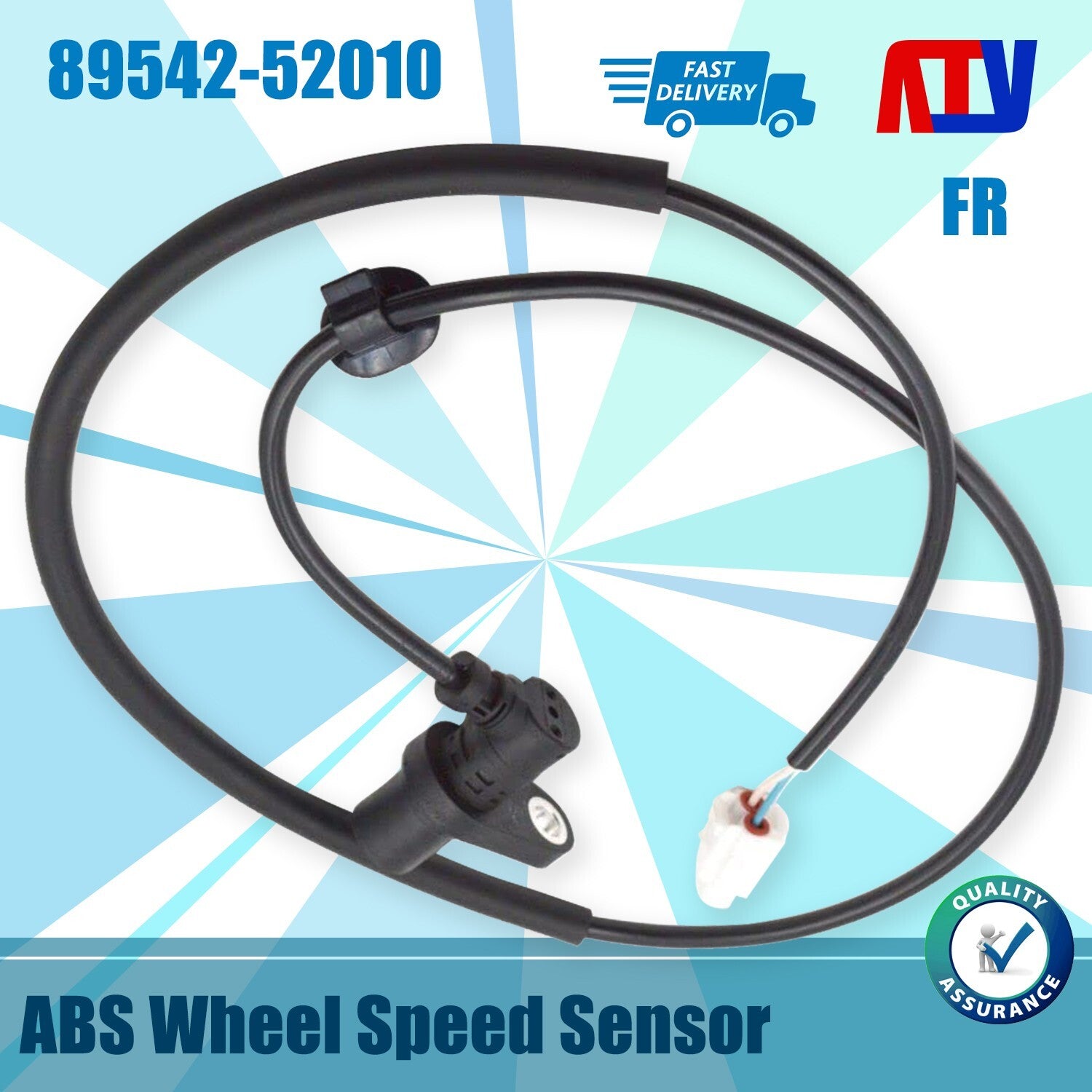 1PCS Front Right Car ABS Speed Sensor for Toyota Echo 00-05 or 04-06 for Scion xA xB