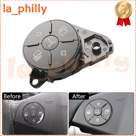 for Mercedes-Benz 2006-2011 ML GL Left Steering Wheel Switch Repair Button Gray