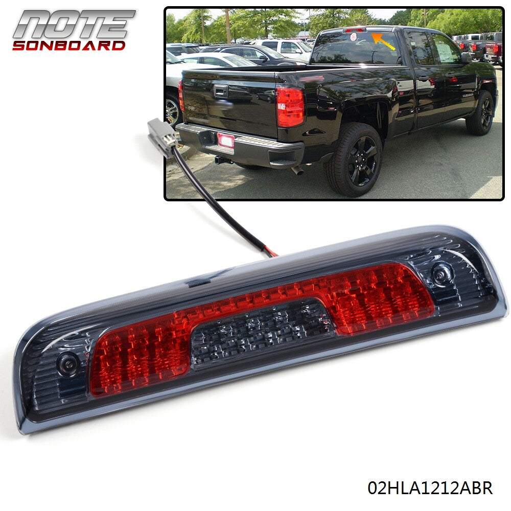 Fits 14-18 Silverado for GMC for Sierra 1500 LED Third Brake Light/Cargo Light