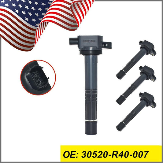Set of 4 Ignition Coils for Acura ILX for Honda Accord CR-V for Civic 2.4L 30520-R40-007