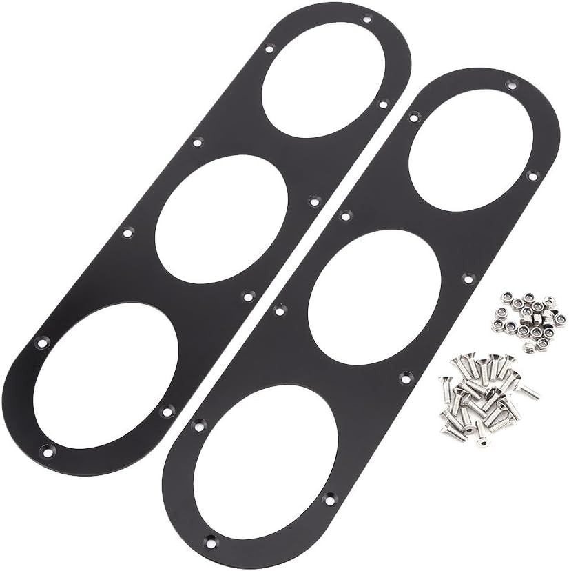 2Pcs Car Rear Bumper Race Air Diversion Diffuser Panels Kit Universal Black