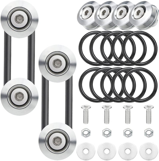 8-piece pack of thin-plate bumper quick-release front and rear bumper fasteners and trunk mudguard clips