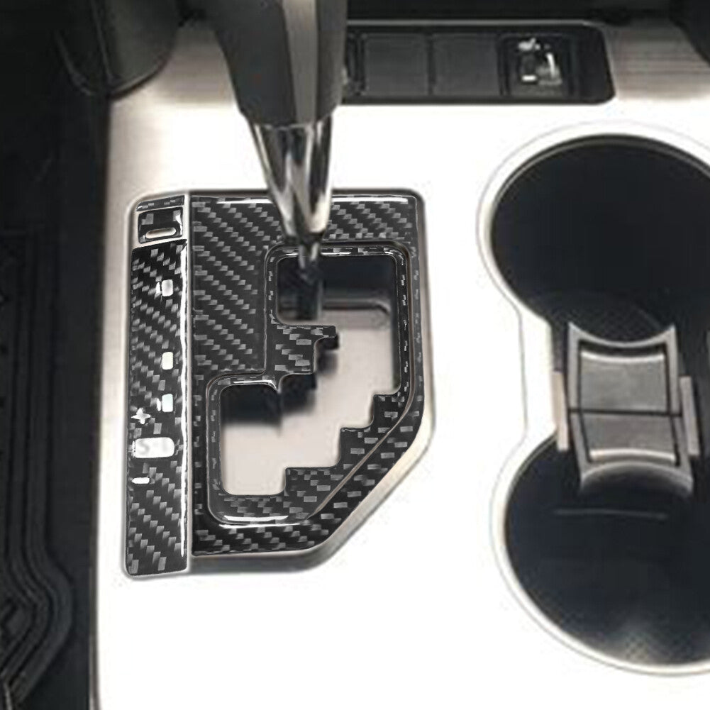 5Pcs Carbon Fiber Center Console Gear Shift Trim Cover for Toyota for Camry 2012-14