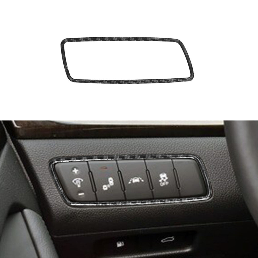 Carbon Fiber Front Dimming light Frame Cover Trim for KIA Cadenza 2014-2016