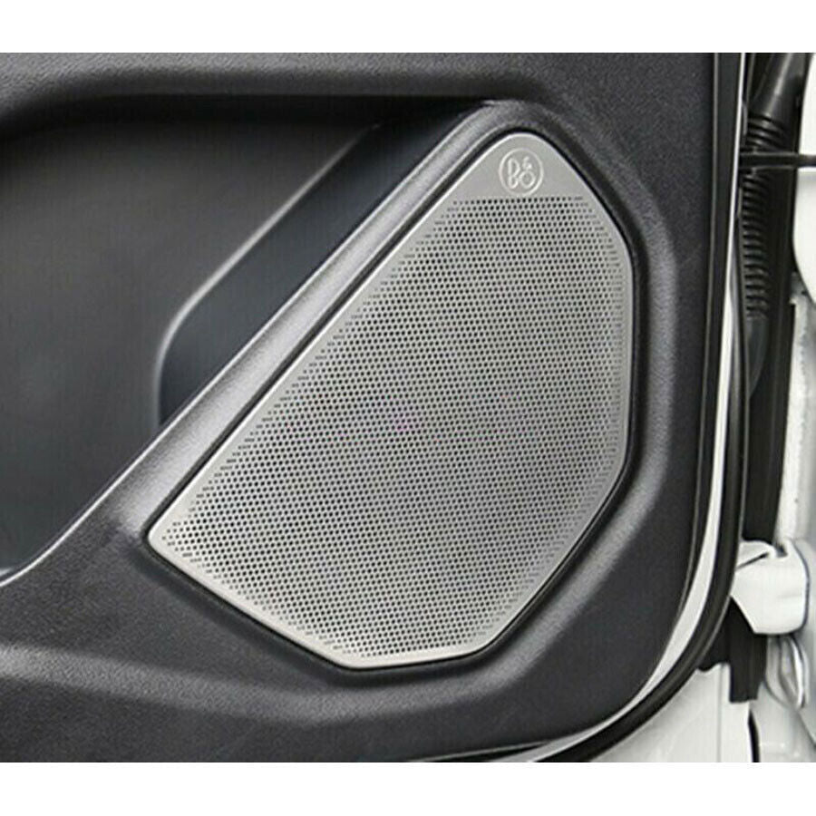 for Ford Explorer 20-2024 Cover Trim Inner Door Speaker Frame Silver Steel 4X