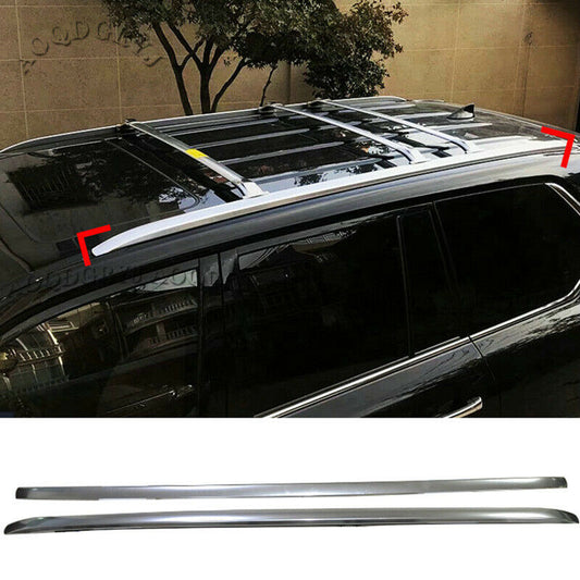 Aluminum Alloy Roof Luggage Rock Side Rails for LEXUS LX570 2016 2017 2018-2021