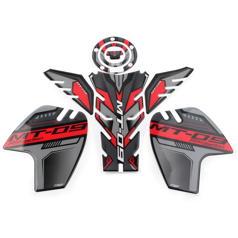 Red 3D Gas Tank Pad Side Decal Sticker for Yamaha MT 09 SP MT09 Tracer 2018 2020