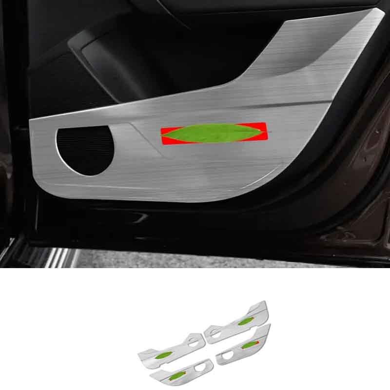 for Volkswagen Taos 21-23 Silver Titanium Inner Door Anti-Kick Panel Cover Trim