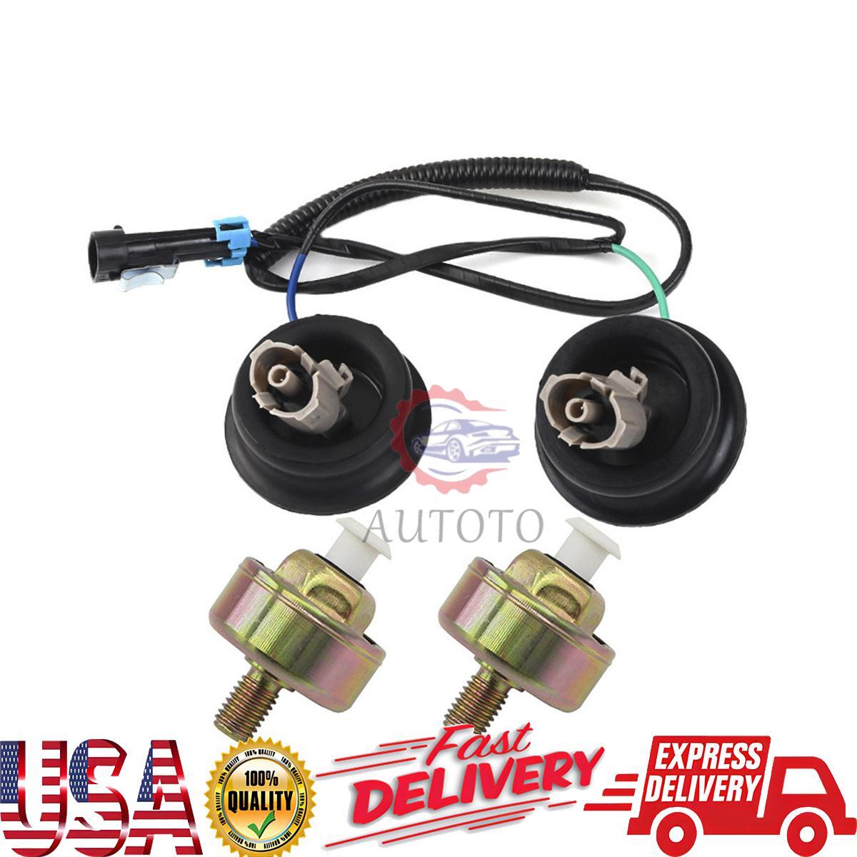 2PCS Knock Sensor For GM LS1 LQ4 LQ9 6.0 5.3 5.7 Knock harness SU1282 8104566030