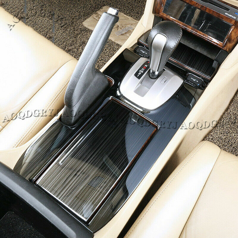 Black Titanium Gear Shift Panel Trim Covers Fit for Honda Accord Sedan 2008-2012